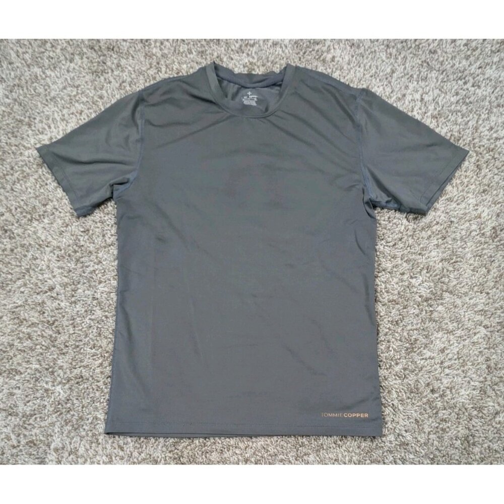 Tommie Copper Core Compression Shirt Mens XL Short Sleeve Recovery Dark Gray